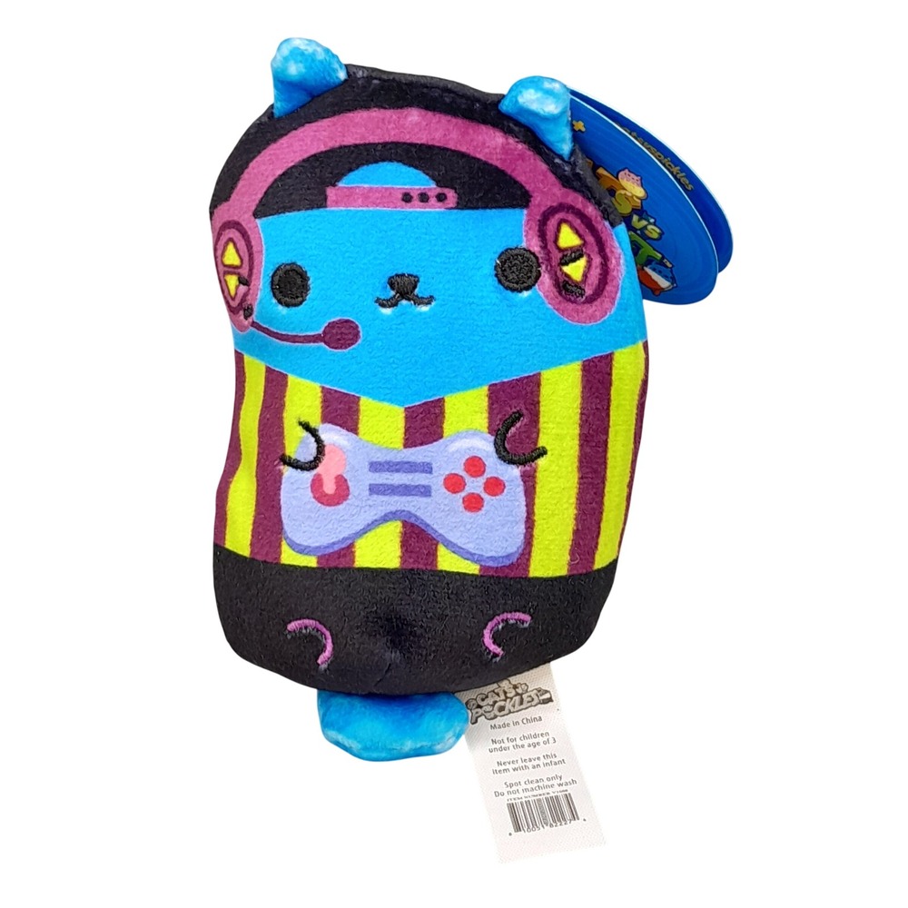 Cats vs Pickles Gamer Kitty 133 Blue Cat Plush Bean Bag Toy V1000